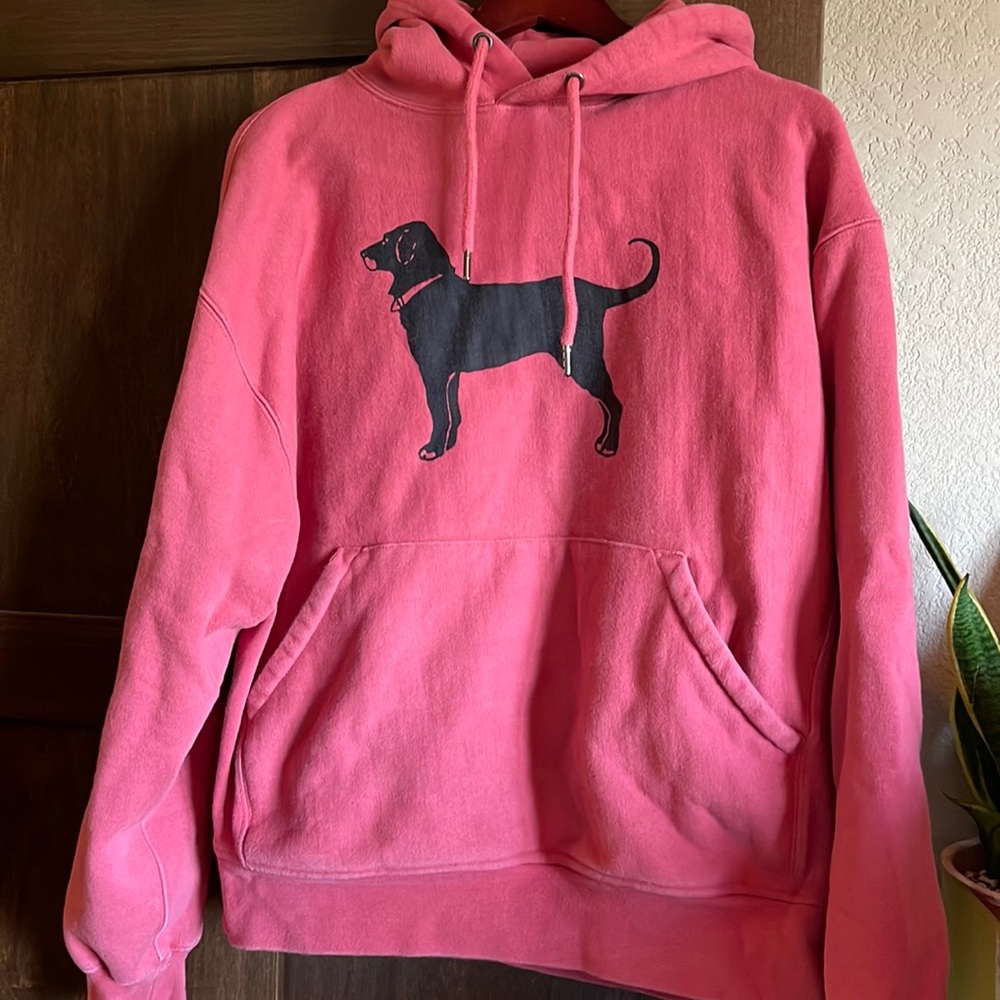 Black dog hoodie